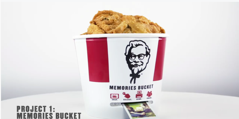 KFC Is Making a Fried Chicken Bucket That’s Also a Portable Photo Printer KFC Is Making a Fried Chicken Bucket That’s Also a Portable Photo Printer