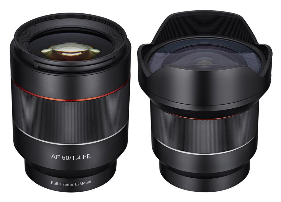 Samyang AF 50mm and 14mm Prime Lenses For Sony E-Mount