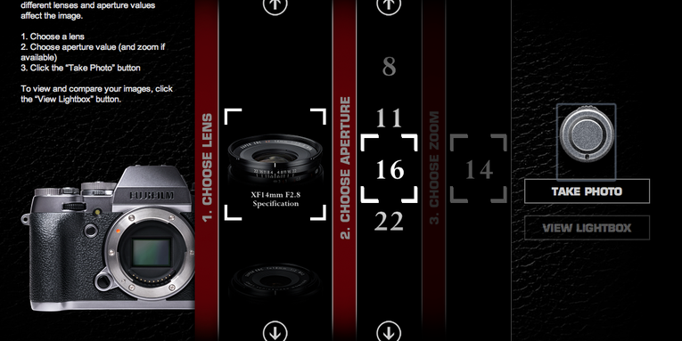 Fujifilm Site Lets You Take a Virtual Test Drive of All X-Series Lenses Fujifilm Site Lets You Take a Virtual Test Drive of All X-Series Lenses