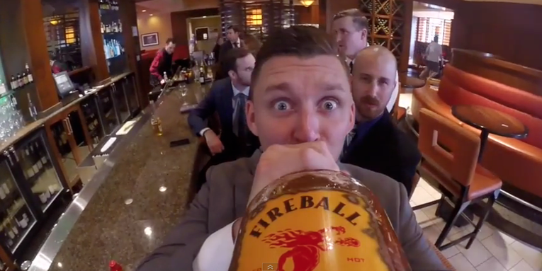 Mounting a GoPro to a Liquor Bottle Is a Brilliant Wedding Idea