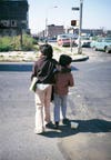 children crossing the street in 1982