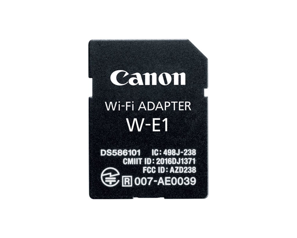 Canon W-E1 wireless adapter for DSLRs