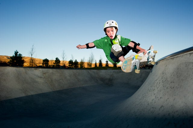 Today's Photo of the Day was shot by Connor Walberg and is of 9-year-old Coyne Edwards doing a frontside indie grab at CO skatepark.