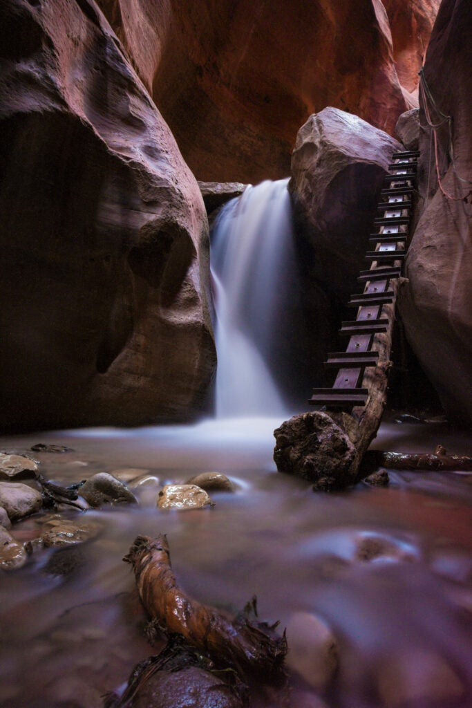 Red Canyon Waterfall