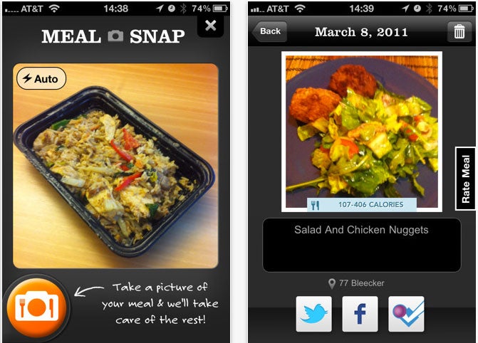 iPhone Food App Main