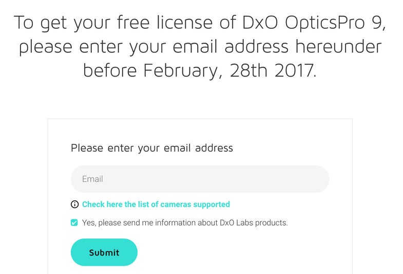 DXO Optics Pro 9 Free Software