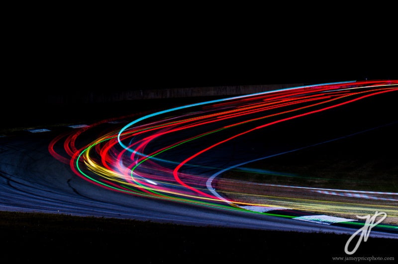 10 second exposure during Petit Le Mans