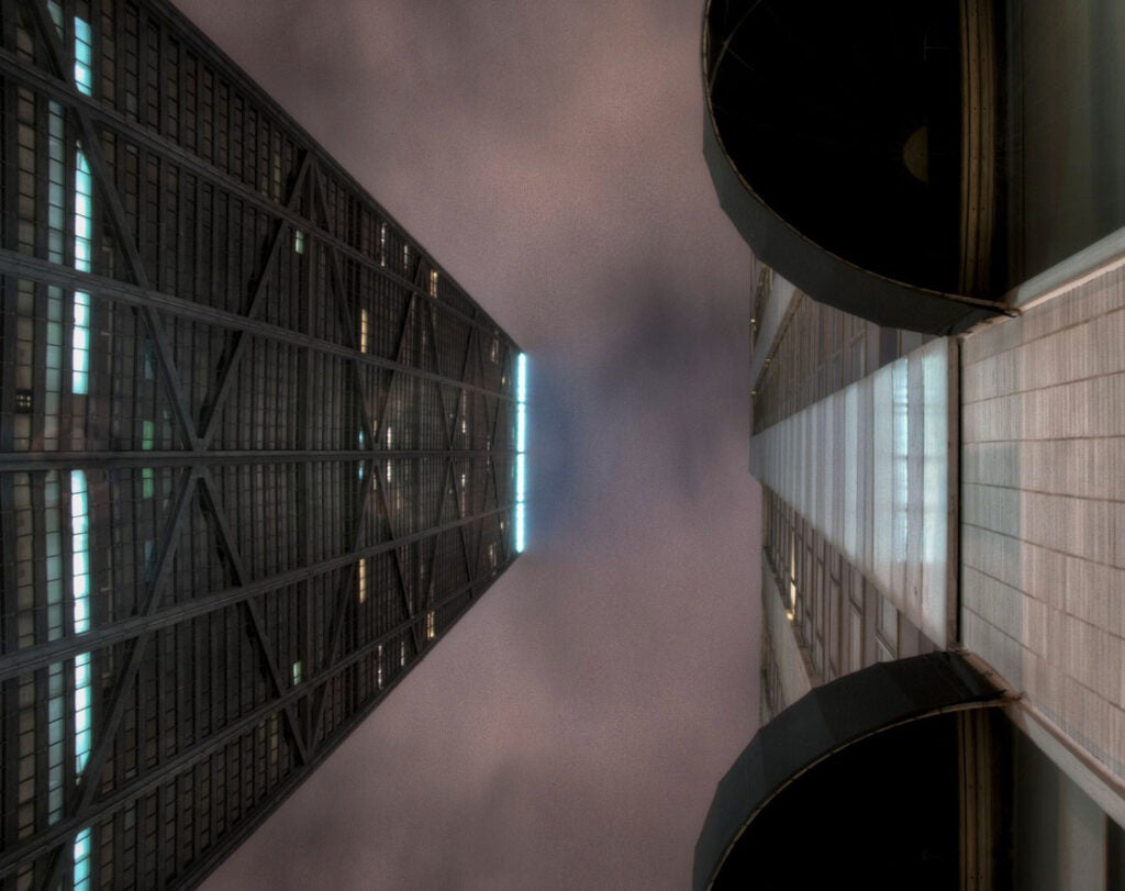 Jon made today's Photo of the Day looking straight up at Chicago's John Hancock Building; he shot with a <a href="https://www.popphoto.com/gear/2009/10/camera-test-nikon-d300s/">Nikon D300s</a>. You can check out more of his work <a href="https://www.flickr.com/photos/flcherb/">here</a>. Want to be featured as our next Photo of the Day? Simply submit you work to our <a href="http://www.flickr.com/groups/1614596@N25/pool/page1">Flickr page</a>.