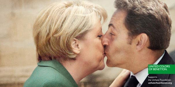 Benetton’s “Unhate” Ad Campaign Photoshops World Leaders Kissing