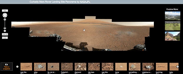 Mars Rover Gigapan