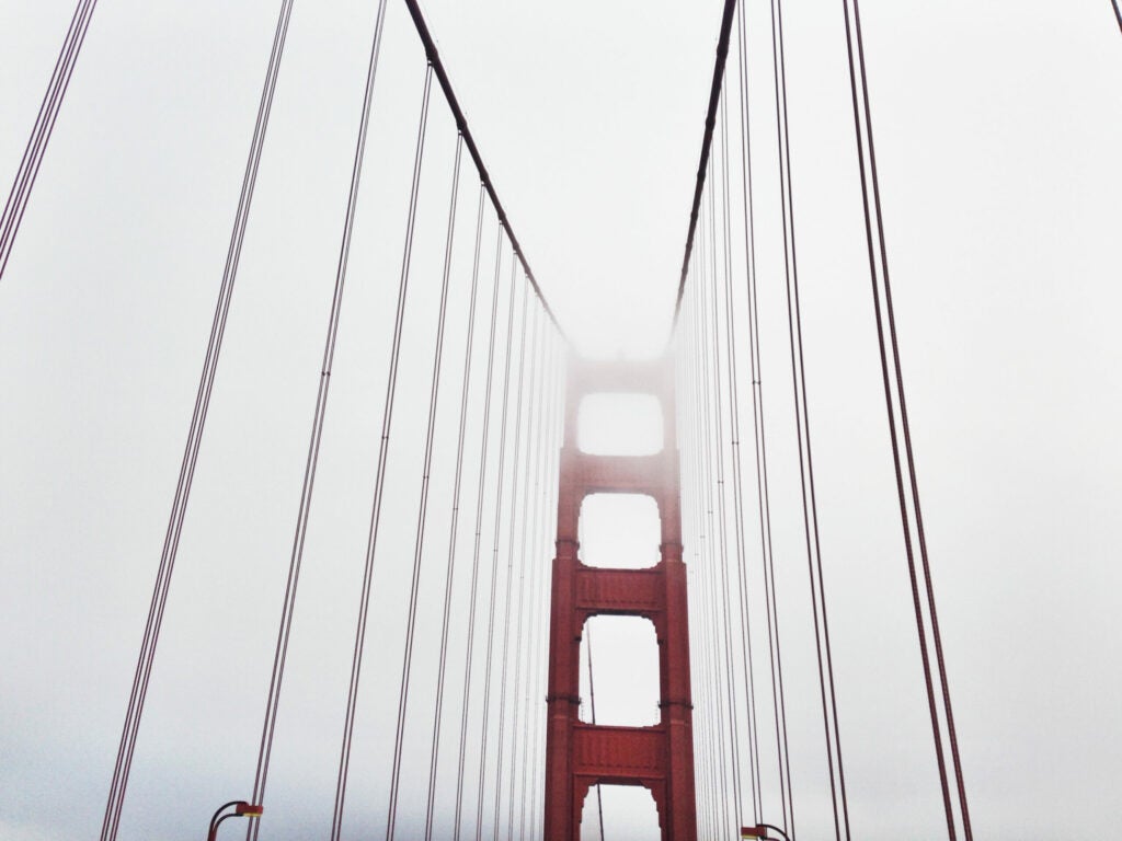 Inside the Golden Gate.