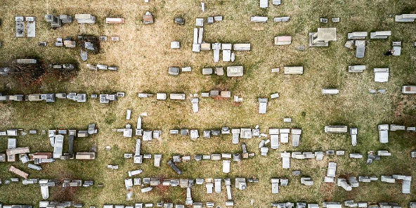 Capturing the Extensive Damage at a Jewish Cemetery in Philadelphia with a Drone