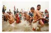 People bathing in the Ganges