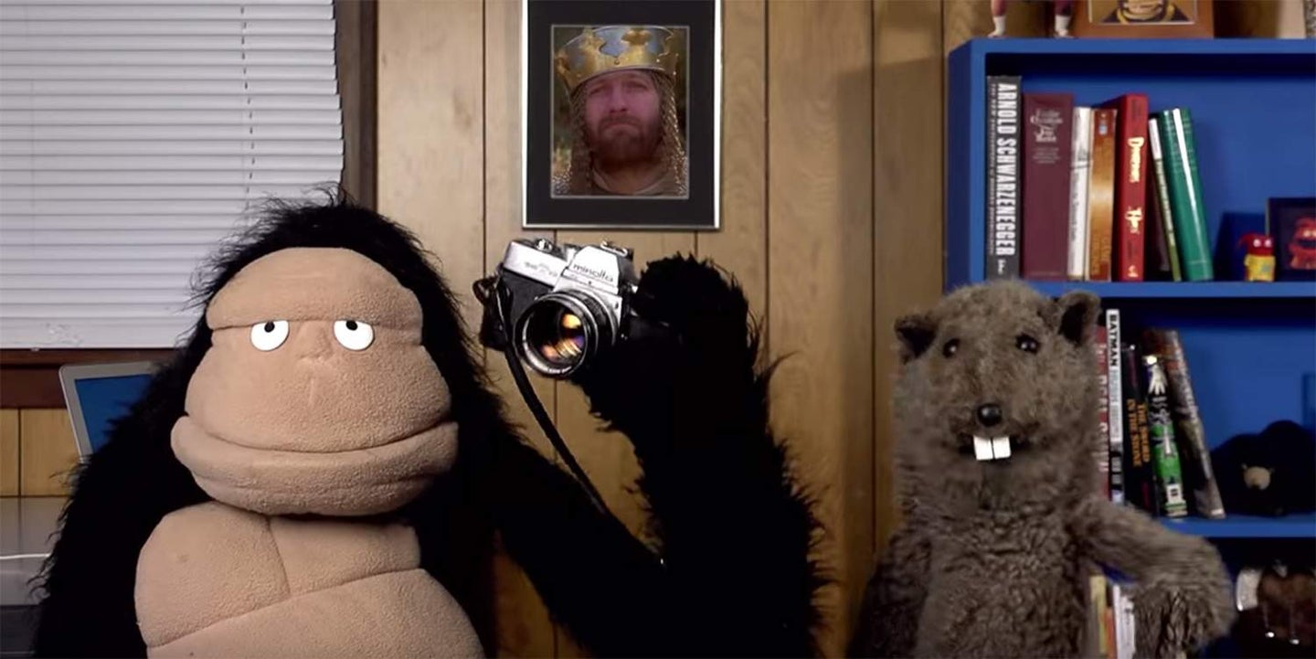 puppets explaining history of photography