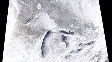 The polar vortex looks even colder from space