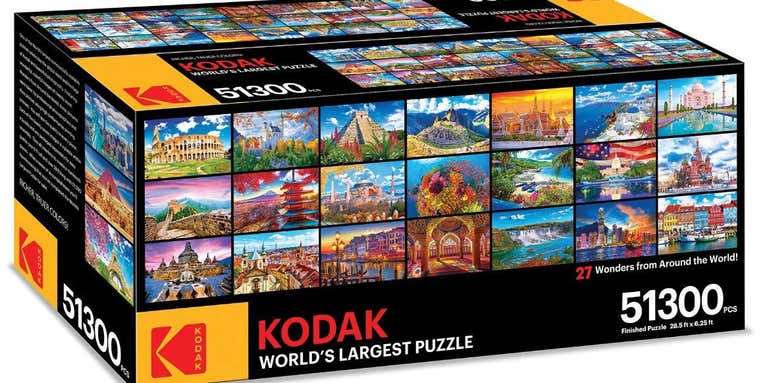 This photography themed puzzle has 51,300 pieces and costs as much as a new camera lens