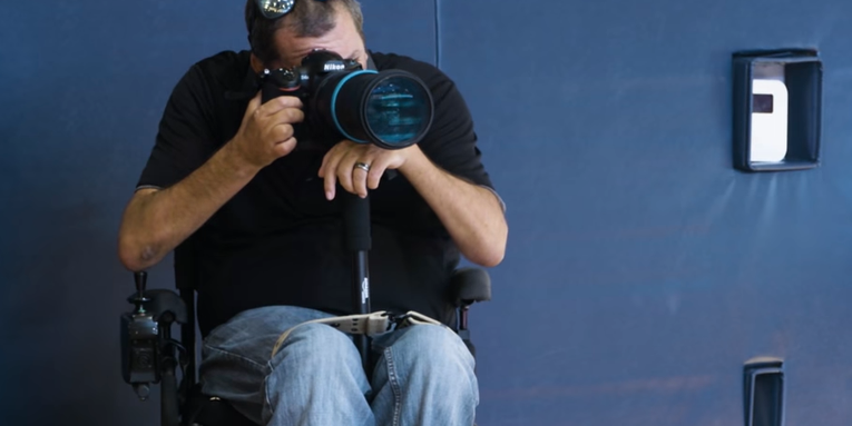 Working as a quadriplegic photographer Working as a quadriplegic photographer