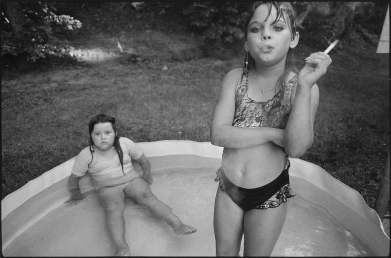 Amanda and her cousin Amy, Valdese, N.C., 1990