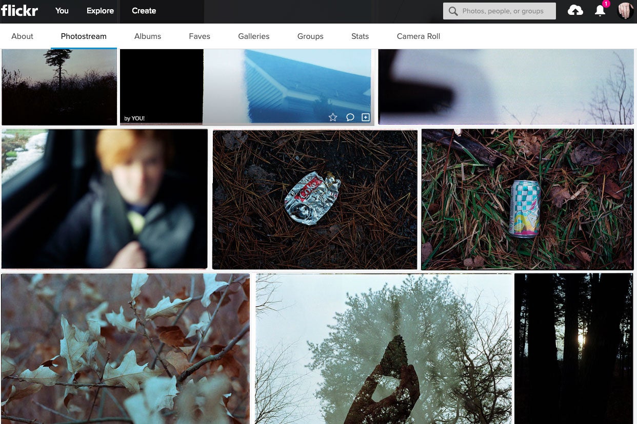 Flickr screenshot