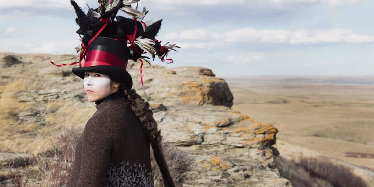 Watch photographer Meryl McMaster craft elaborate costumes for her upcoming photo series