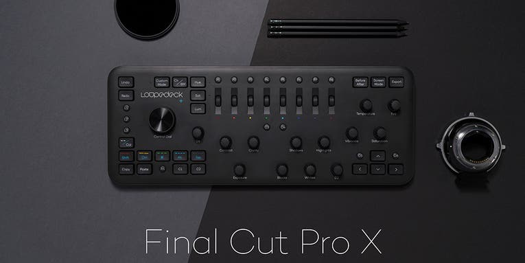 Loupedeck+ editing console is now compatible with Final Cut X and Adobe Audition for video and audio editing