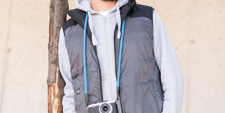 This pricey photo vest comes with a personal heating system