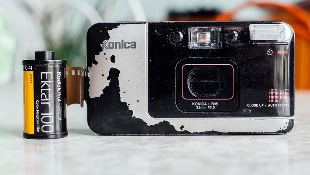 Konica A4 film camera