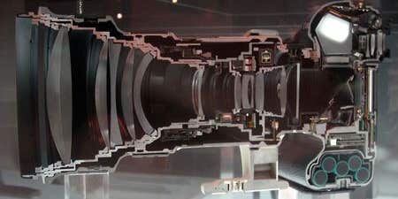 What Does a Canon 1Ds with 400mm Lens Look Like Cut in Half