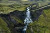 a waterfall in iceland