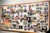 collage of photographs on a board