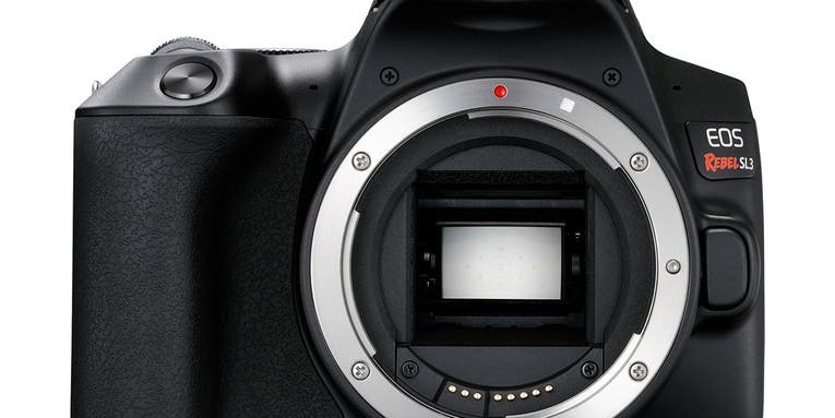 The EOS Rebel SL3 is the smallest and lightest DSLR ever