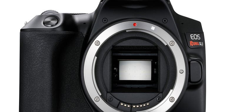 The EOS Rebel SL3 is the smallest and lightest DSLR ever The EOS Rebel SL3 is the smallest and lightest DSLR ever