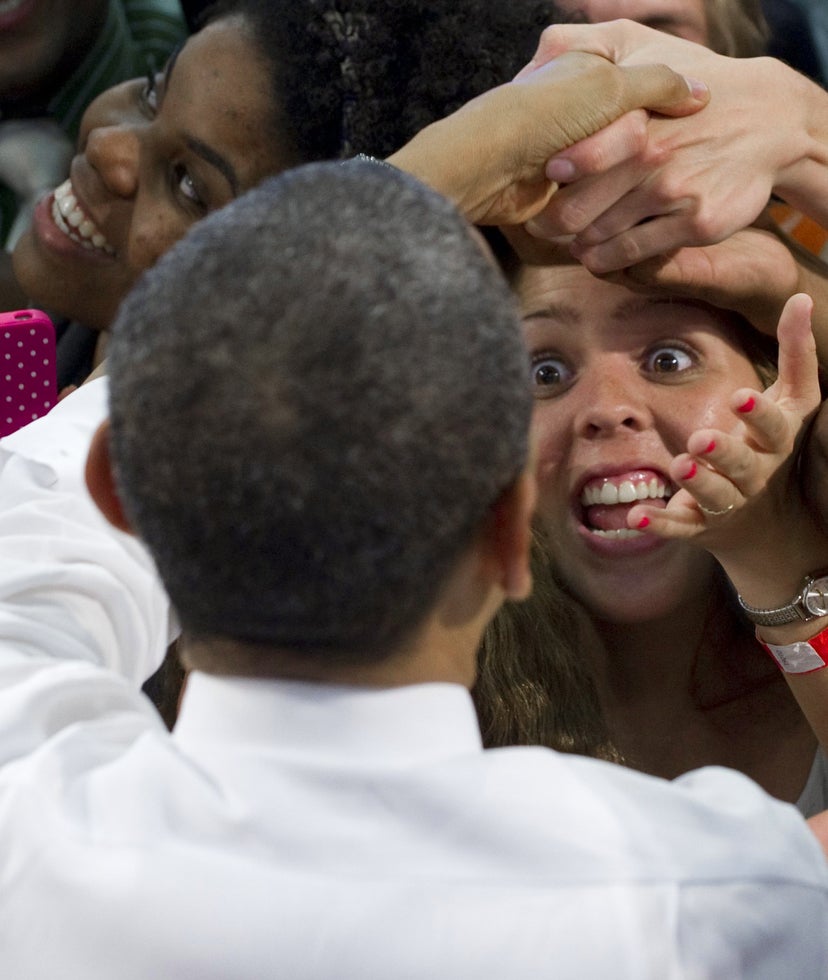 Getty Images/AFP staff photographer <a href="http://www.saulloeb.com/">Saul Loeb</a> captured this image of excited students greeting President Barack Obama during a speech at the University of Miami this week. As a White House photographer for Agence France-Presse, Loeb has a keen eye for unexpected political moments. He's also responsible for the <a href="http://www.americanphotomag.com/photo-gallery/2012/02/best-photojournalism-week-february-10-2012">image of President Obama firing a marshmallow cannon</a> at the White House Science Fair featured two weeks ago.
