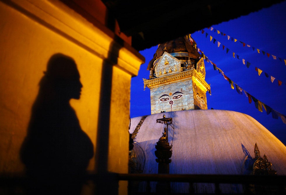 The shadow of a woman is cast on the wall of a monastery in Kathmandu, Nepal. Navesh Chitrakar is a Reuters staffer based in Nepal. His work has appeared in our weekly roundup more than any other photographer. You can see more of his incredible images <a href="http://www.americanphotomag.com/photo-gallery/2012/08/photojournalism-week-august-17-2012?page=9">here</a>, <a href="http://www.americanphotomag.com/photo-gallery/2012/07/photojournalism-week-july-19-2012?page=8">here</a>, <a href="http://www.americanphotomag.com/photo-gallery/2012/07/photojournalism-week-july-19-2012?page=9">here</a> and <a href="http://www.americanphotomag.com/photo-gallery/2012/04/photojournalism-week-april-27-2012-0?page=8">here</a>.