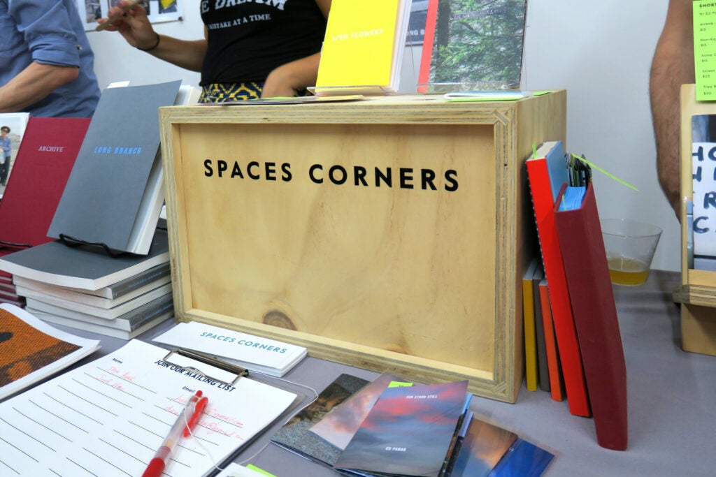 <a href="http://www.spacescorners.com/">Spaces Corners</a> is a bookstore and project space in Pittsburgh, PA.
