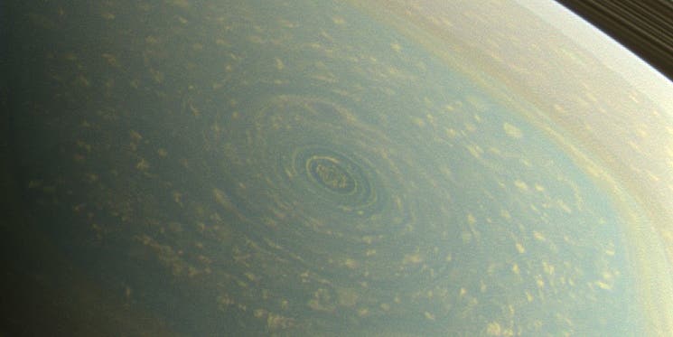 Meanwhile, In Space: A Hurricane On Saturn