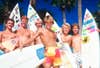 Young Kelly Slater, (left to right) Todd Holland, Scott McCranels, Rich Rudolph, Matt Kechle and Charlie Kuhn.