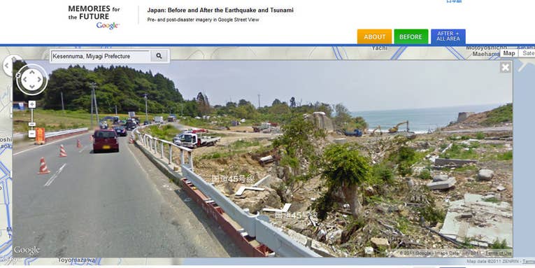 Japan’s Tsunami Aftermath Now Visible in Google Street View