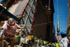 An ironworker uses a line to steady the final piece of a spire, before it is lifted to the top of One World Trade Center in New York City. Jackson is a New York City-based Reuters staffer who recently arrived back in the States after covering the conflict in Afghanistan. See more of his work in our previous roundups <a href="http://www.americanphotomag.com/photo-gallery/2012/08/photojournalism-week-august-24-2012">here</a> and <a href="http://www.americanphotomag.com/photo-gallery/2012/07/photojournalism-week-july-19-2012">here</a>.