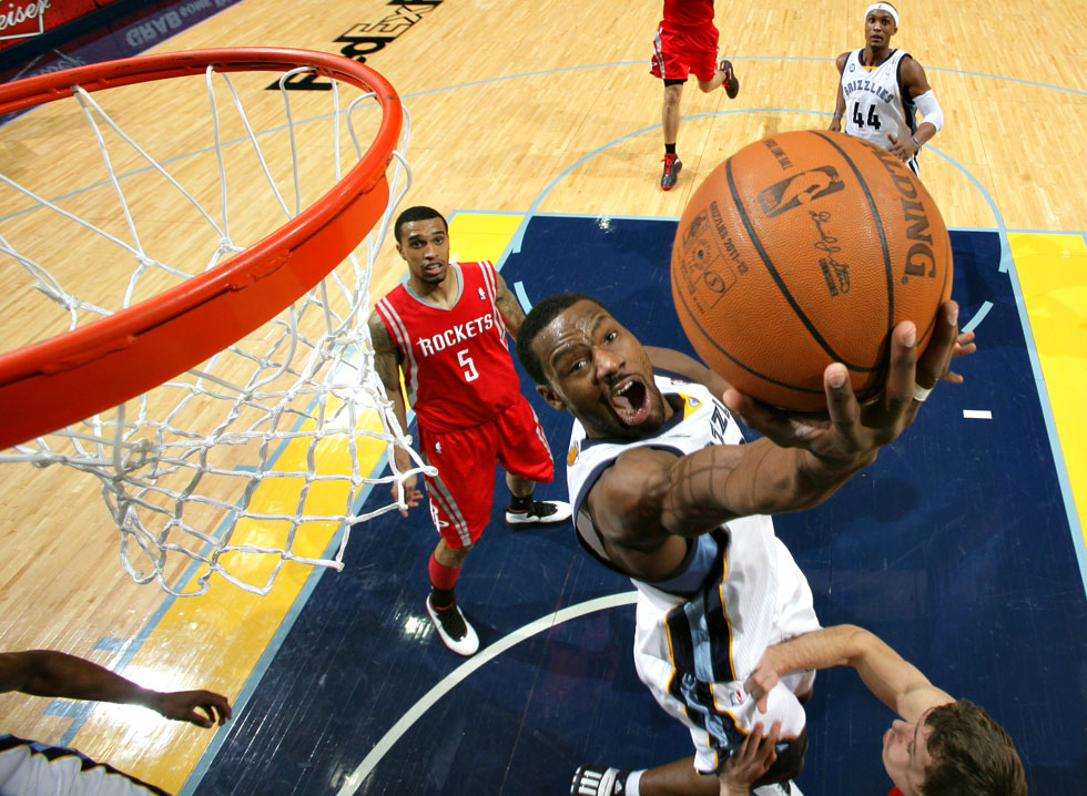 Stateside, <a href="http://www.joemurphyphotography.com/joemurphy1024.html">Joe Murphy</a>, a contributing photographer for Getty Images, captured this photo of Tony Allen making a layup during a Houston Rockets/Memphis Grizzlies game this week. The image was made using a remote-mounted camera. Murphy is the official team photographer for the Memphis Grizzlies.