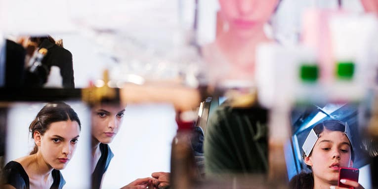 Photo of the Day: Primping Backstage for NY Fashion Week Photo of the Day: Primping Backstage for NY Fashion Week