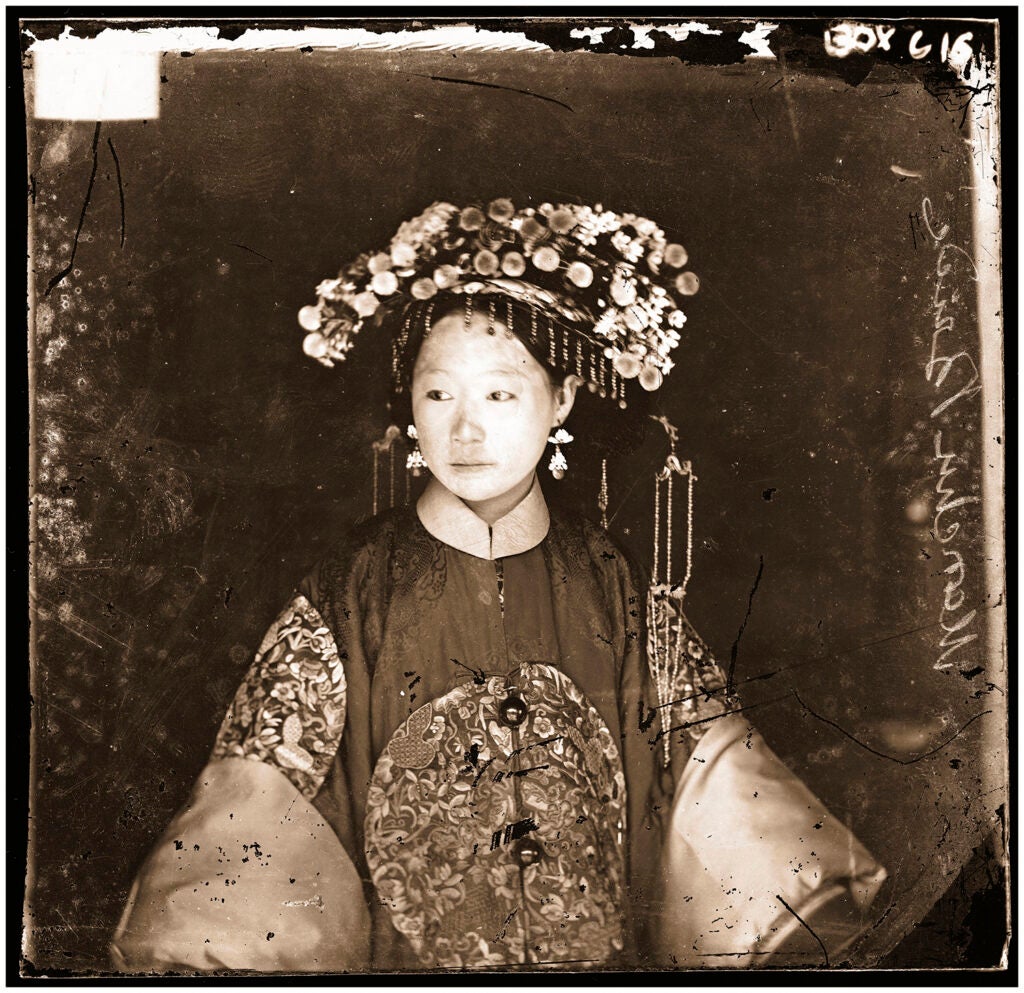 A Manchu bride, Beijing, 1871–72.