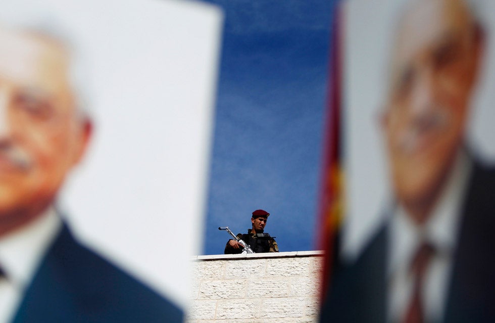 A Palestinian security officer stands guards during a rally in support of President Mahmoud Abbas' efforts to secure a diplomatic status upgrade at the United Nations. Marko Djurica is a Reuters staffer who up until recently was based in Serbia. See more of his work in our past round-ups <a href="http://www.americanphotomag.com/photo-gallery/2012/10/photojournalism-week-october-26-2012?page=10">here</a> and <a href="http://www.americanphotomag.com/photo-gallery/2012/09/photojournalism-week-september-14-2012-0?page=10">here</a>.