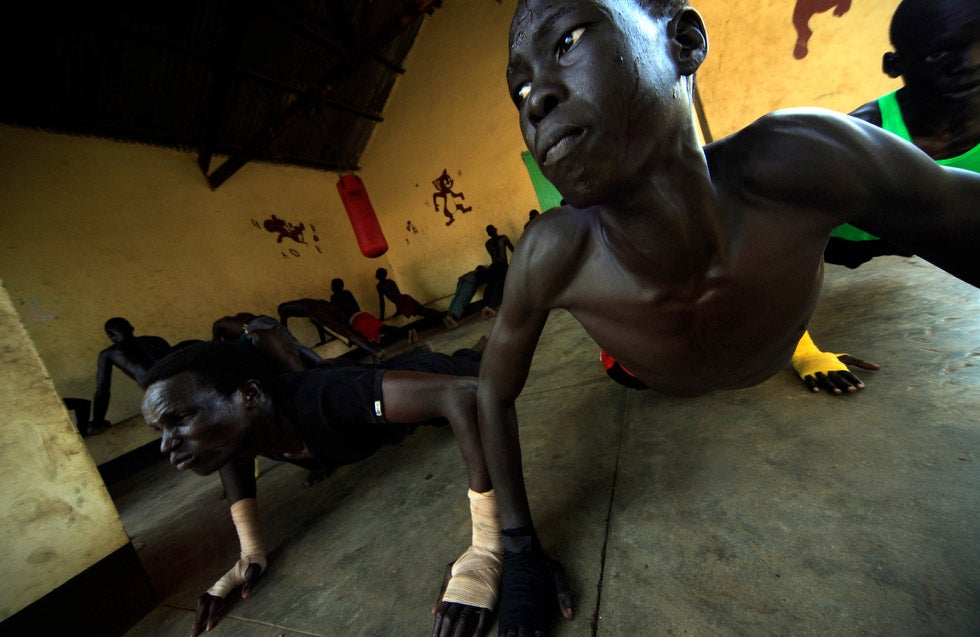 Kickboxers train at a youth club in the city of Juba, in South Sudan. This is the second time Reuters photographer Mohamed Nureldin Abdallah has appeared in our Images of the Week gallery. See his past photo <a href="http://www.americanphotomag.com/photo-gallery/2012/03/photojournalism-week-march-8-2012?page=10">here</a>.
