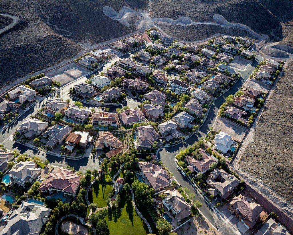 “Roma Hills” Guard-Gated Homes Looking East; 3000-8000 sq feet, Henderson, NV, 2012