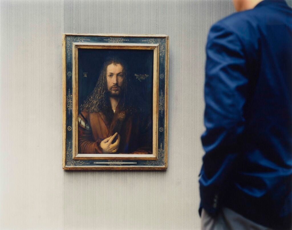 âAlte Pinakothek, Self-Portrait, Munich,â 2000