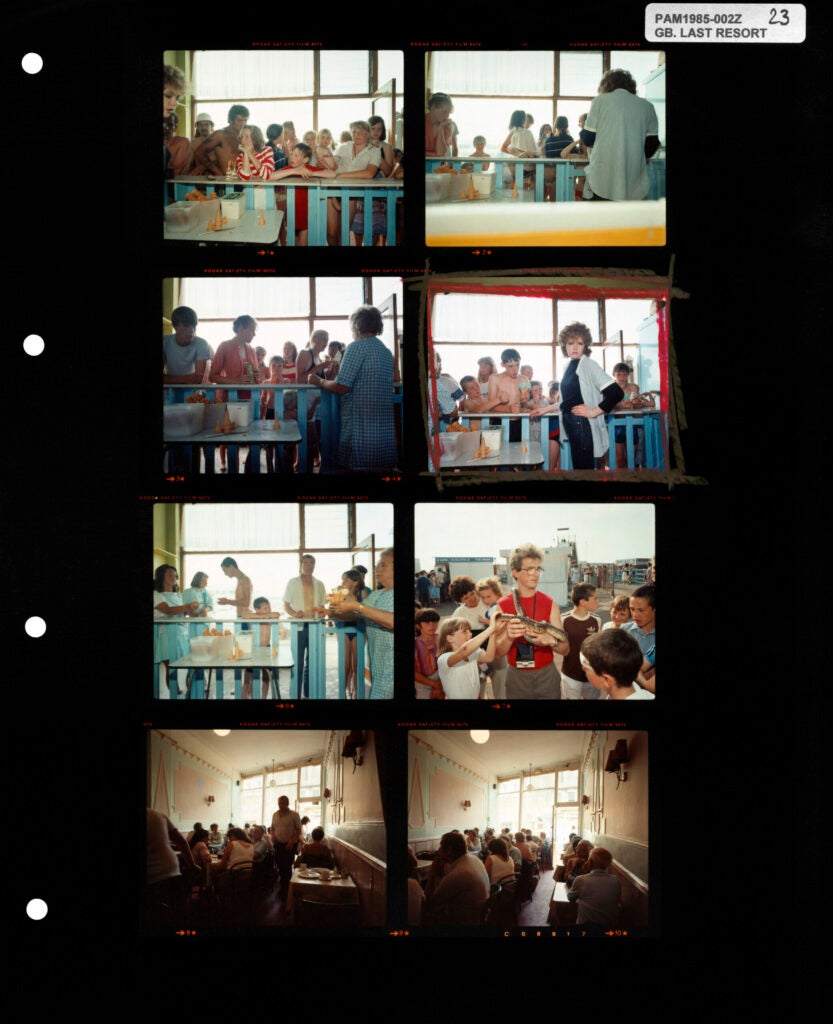 TEARSHEET. Last Resort contact sheet containing one of Martins most famous Images. 2012. 