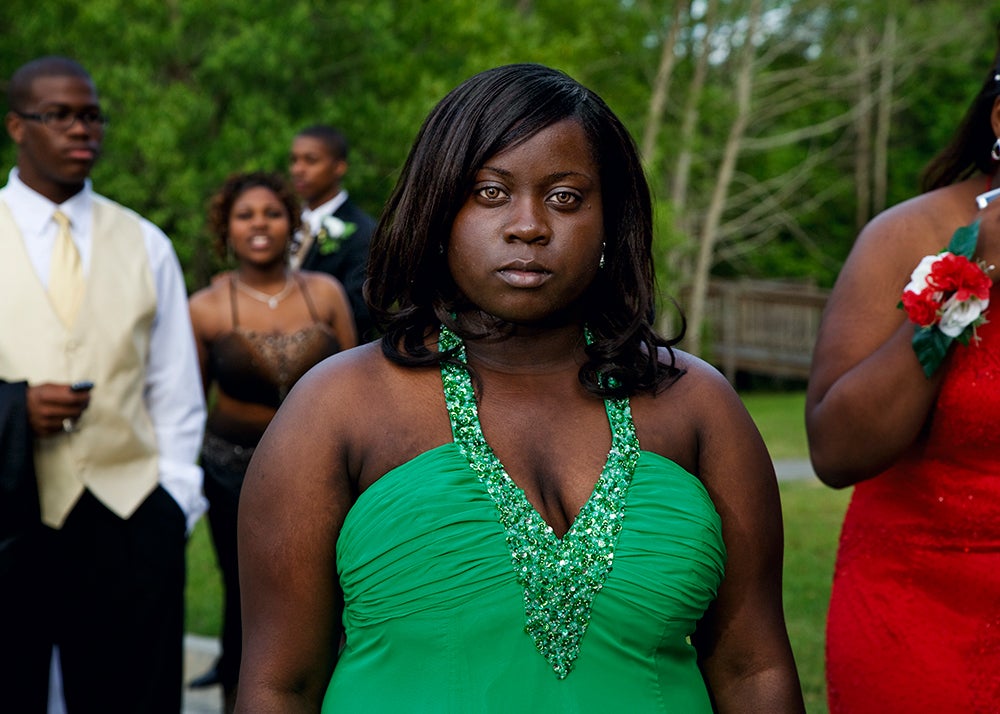 Angel outside the black prom, 2009