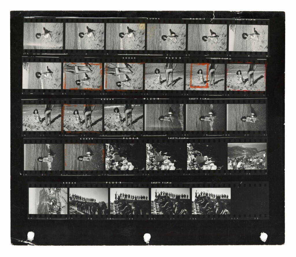 CONTACT SHEET. 1959. Film, "Suddenly Last Summer."

