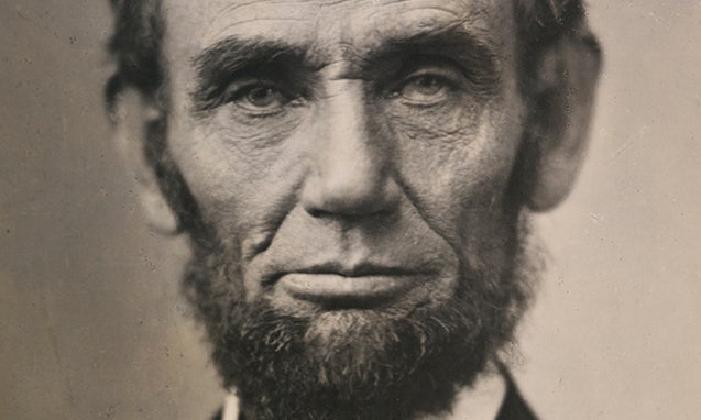 Press Image, "Shooting Lincoln: Photography and the Sixteenth President". On view at the Chrysler Museum of Art February 10, 2015-June 14, 2015. Abraham Lincoln November 8, 1863 Alexander Gardner Platinum print Gift of David L. Hack and by exchange Walter P. Chrysler, Jr. Chrysler Museum of Art #98.32.310